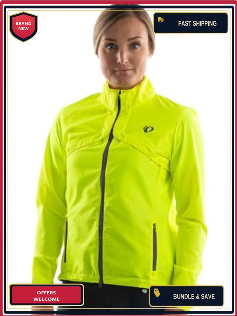 Recycled Polyester Women's Anorak Jacket DWR Finish Long Sleeve Zipper Pockets